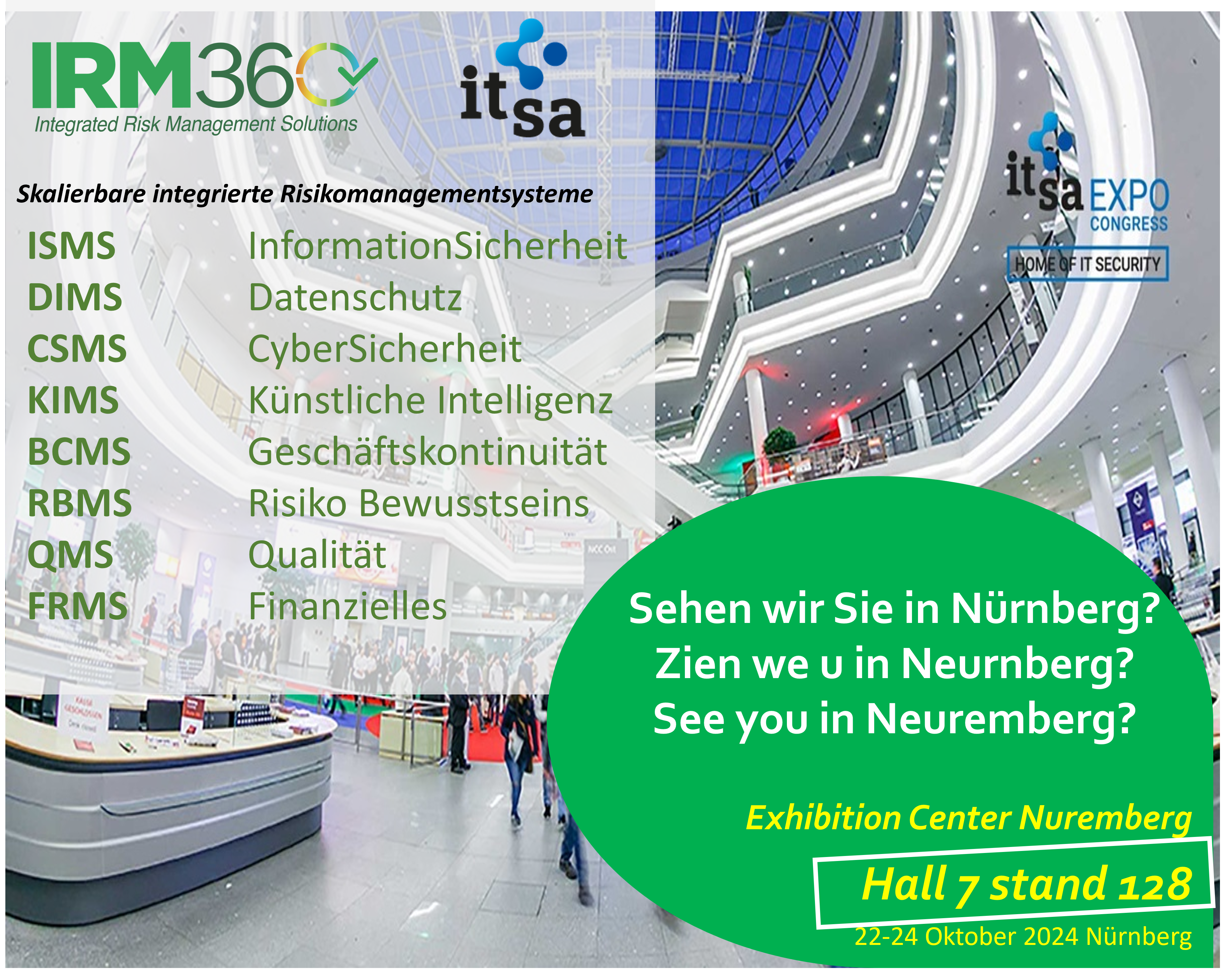 IRM360 at the it-sa -Home of IT Security 2024 in Nuremberg!