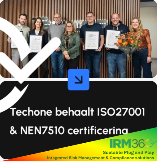 TechOne achieves ISO 27001 & NEN7510 certification!